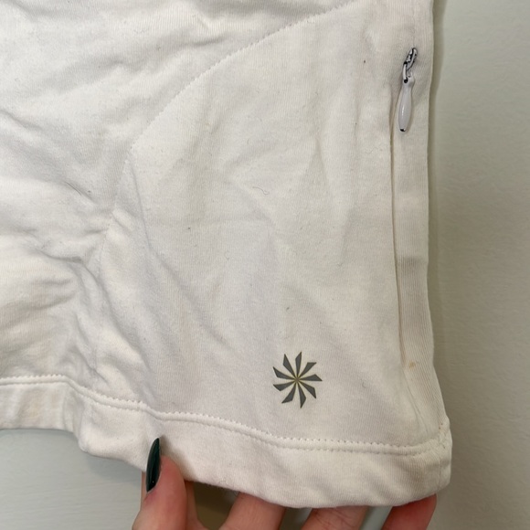 Athleta white collared wrap tank top - Picture 2 of 5